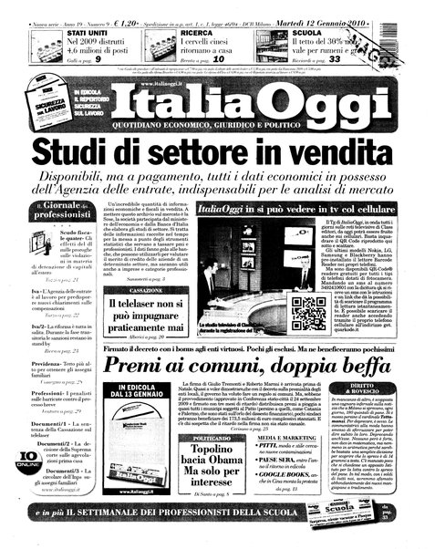 Italia oggi : quotidiano di economia finanza e politica